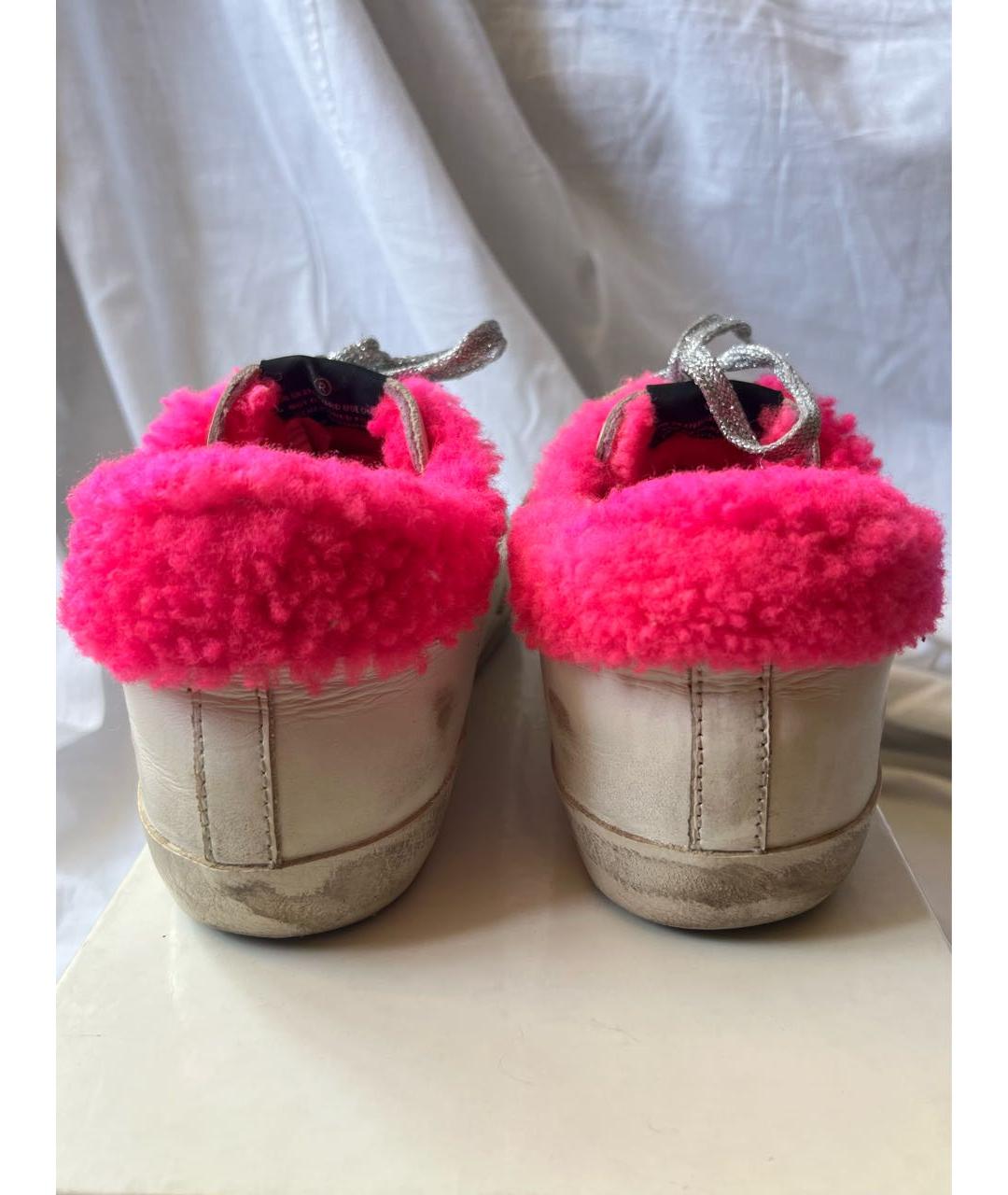 GOLDEN GOOSE Белые кожаные кеды, фото 4
