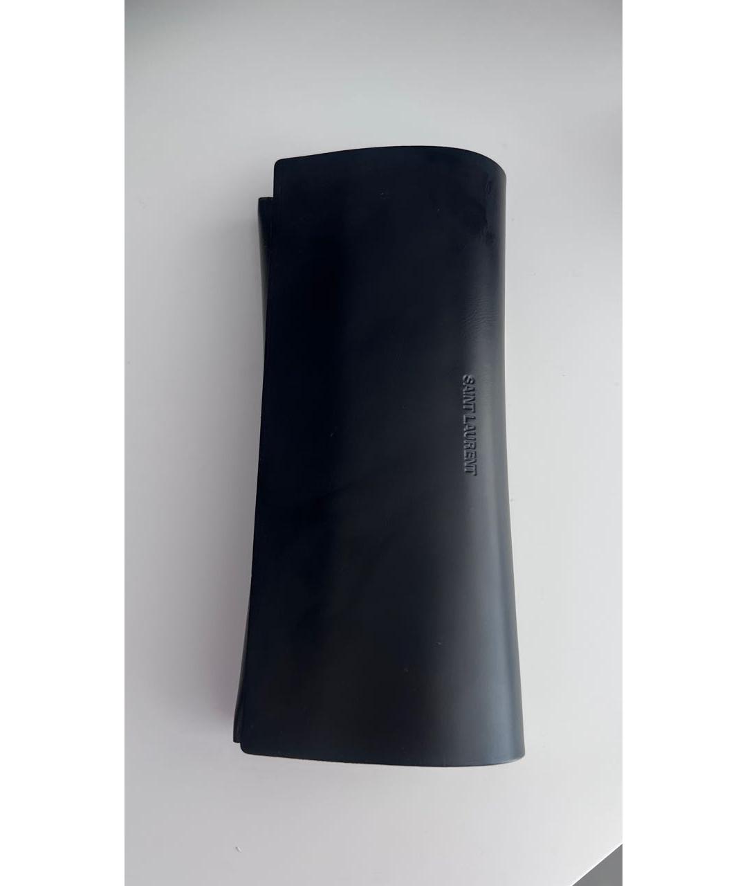 SAINT LAURENT Черные пластиковые солнцезащитные очки, фото 4