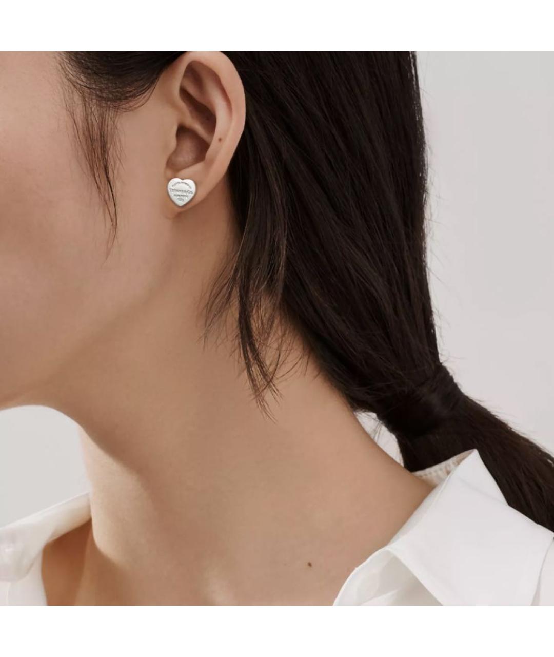 TIFFANY&CO Серебряные серьги из розового золота, фото 3