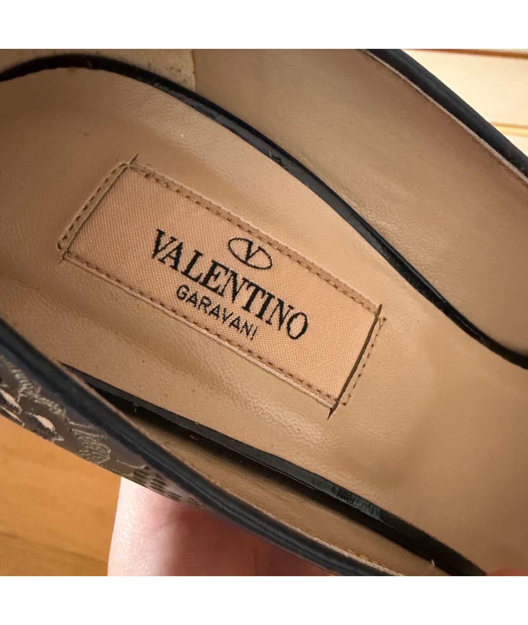 VALENTINO Темно-синие кожаные туфли, фото 7