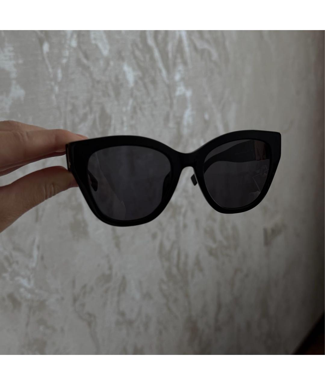 MAX MARA Черные пластиковые солнцезащитные очки, фото 5