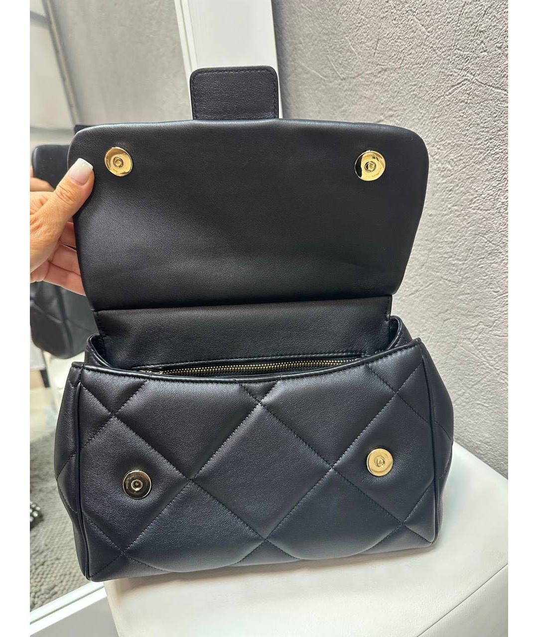 DOLCE&GABBANA Черная кожаная сумка с короткими ручками, фото 3