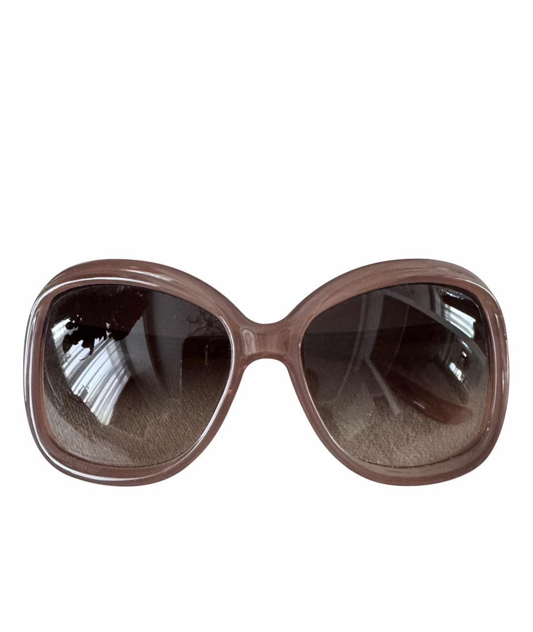 JIMMY CHOO Розовые пластиковые солнцезащитные очки, фото 1