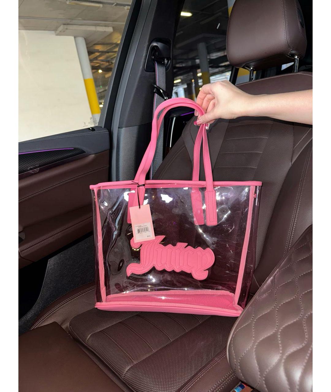 JUICY COUTURE Розовая сумка тоут, фото 2