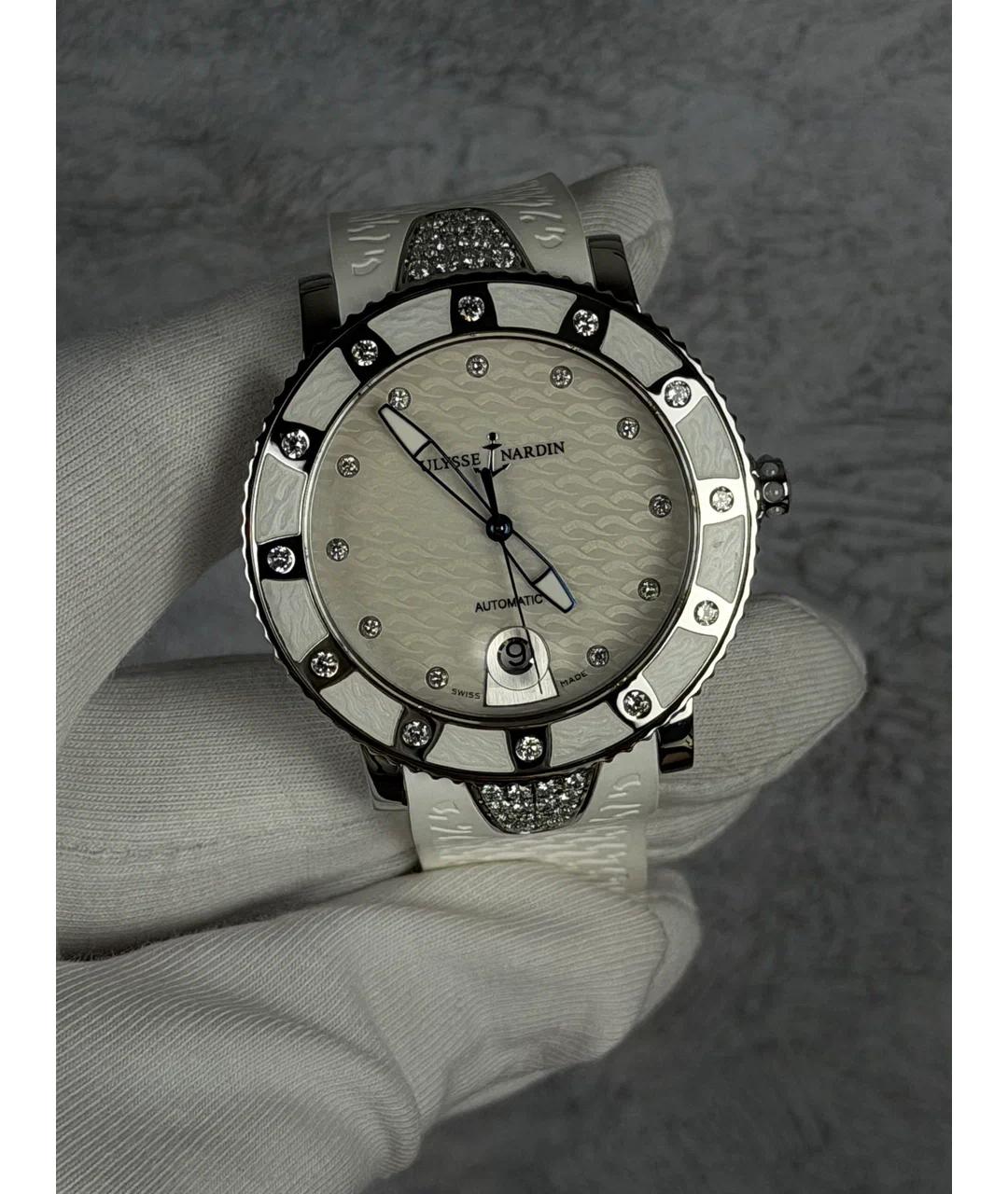 Ulysse Nardin Белые металлические часы, фото 2