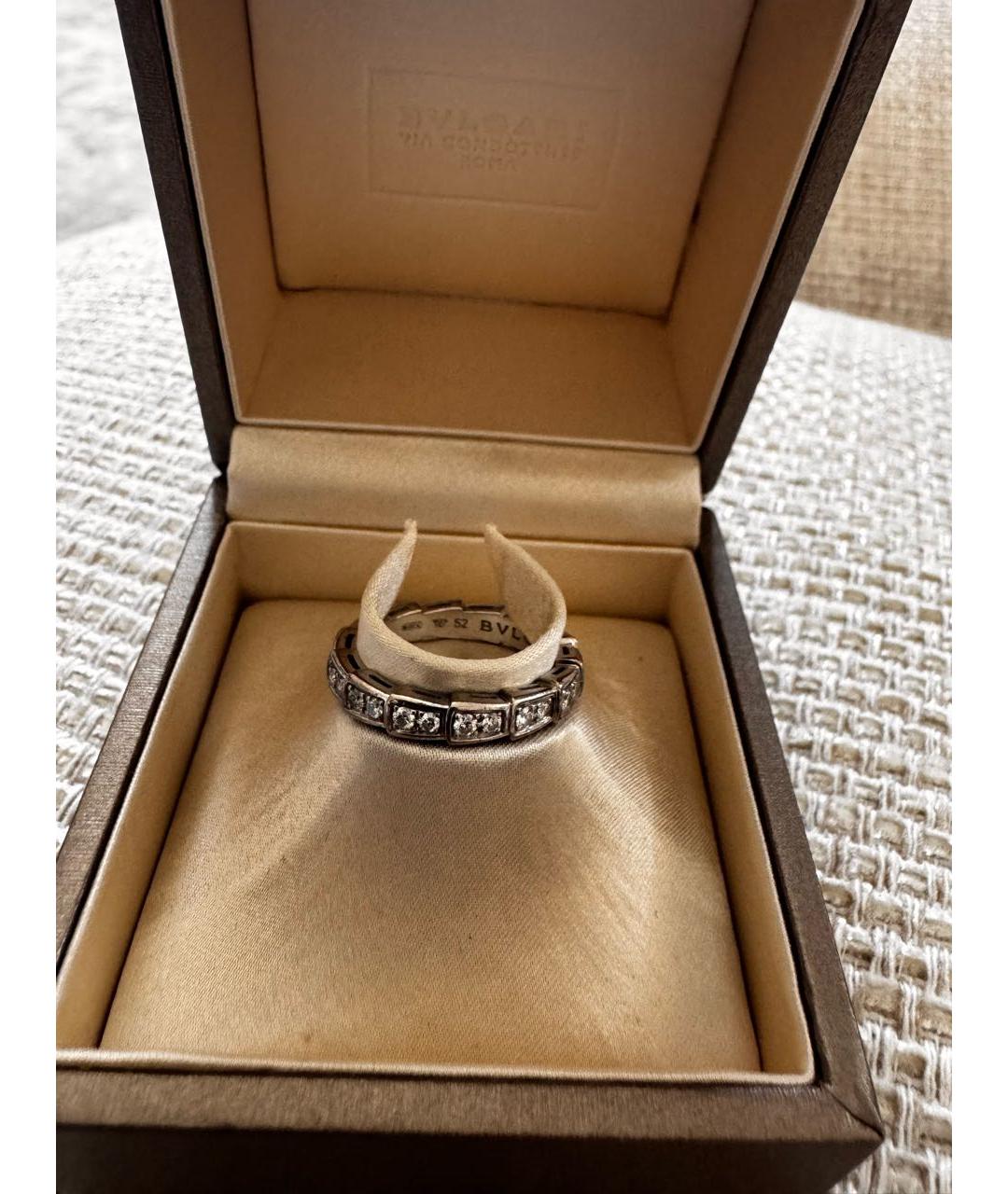 BVLGARI Белое кольцо из белого золота, фото 5