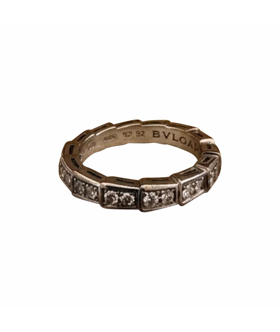 BVLGARI Белое кольцо из белого золота, фото 1