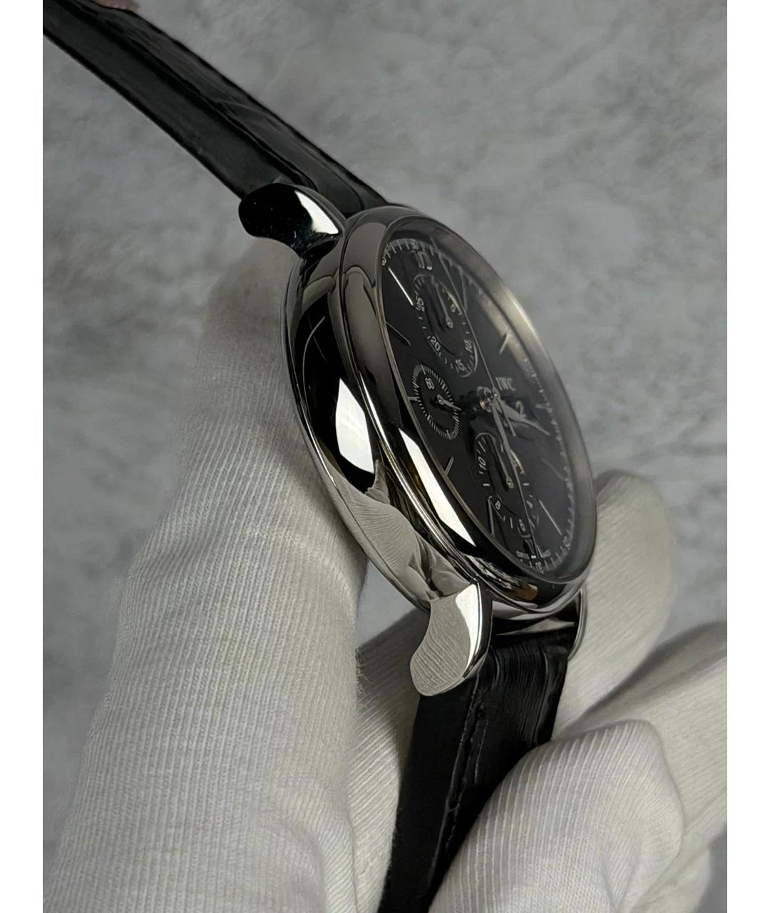 IWC Schaffhausen Черные металлические часы, фото 4
