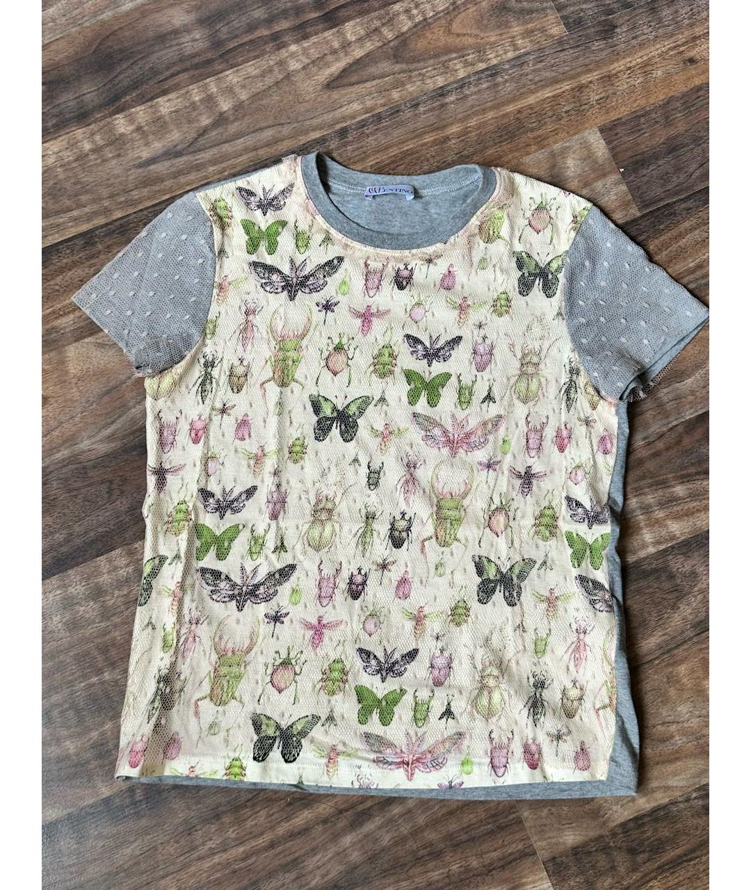 RED VALENTINO Мульти хлопковая футболка, фото 4
