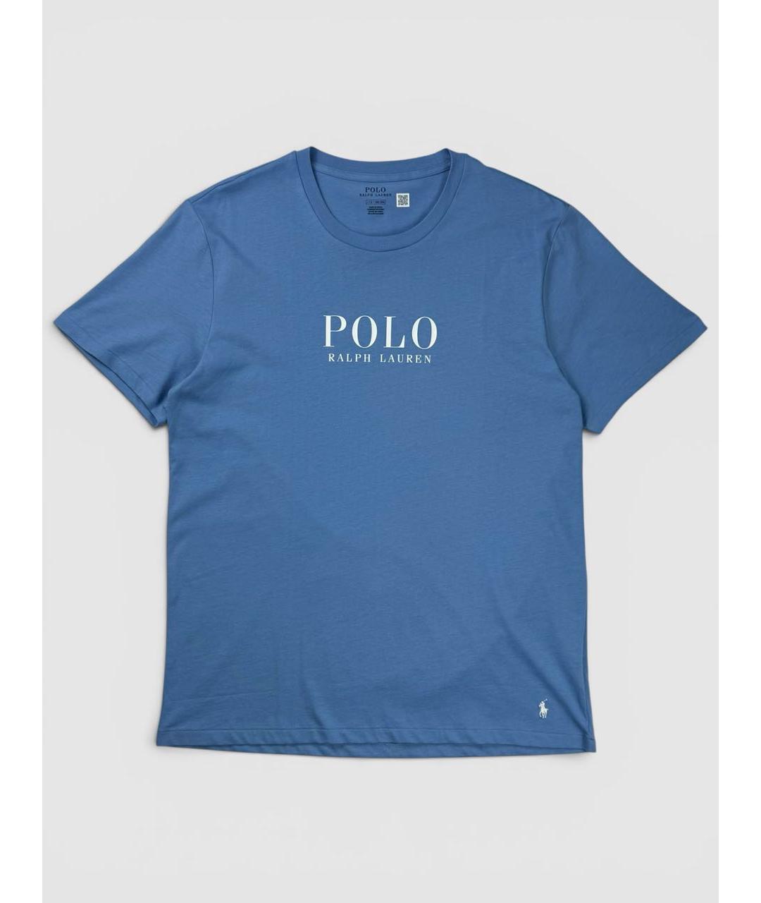 POLO RALPH LAUREN Голубая хлопковая футболка, фото 6