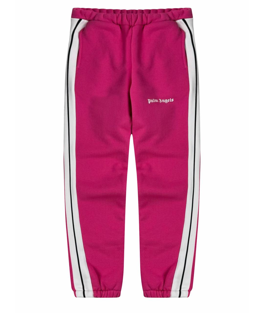 PALM ANGELS Розовые хлопковые спортивные брюки и шорты, фото 1