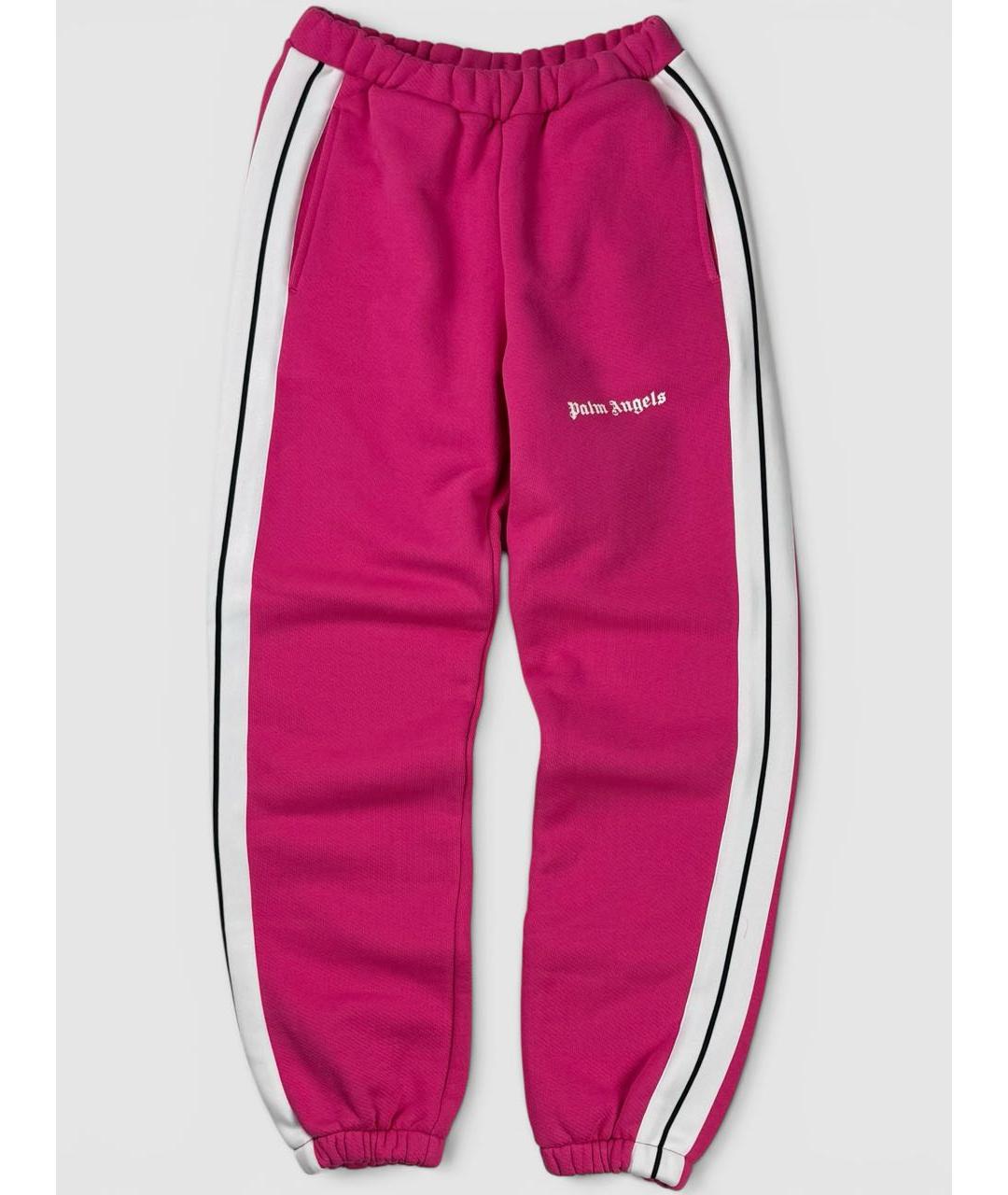 PALM ANGELS Розовые хлопковые спортивные брюки и шорты, фото 6