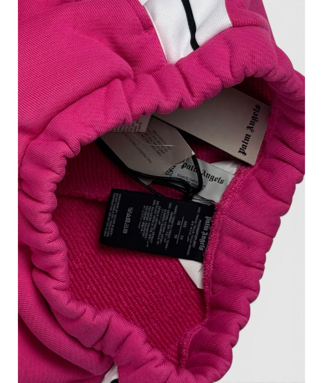 PALM ANGELS Розовые хлопковые спортивные брюки и шорты, фото 5