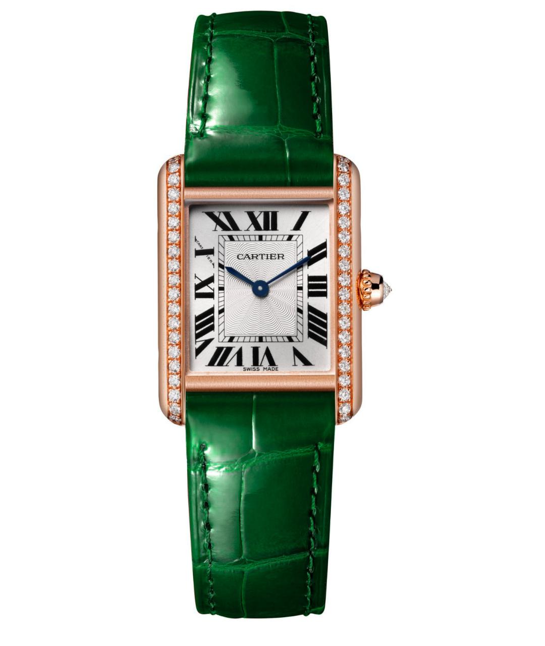 CARTIER Белые часы из розового золота, фото 1