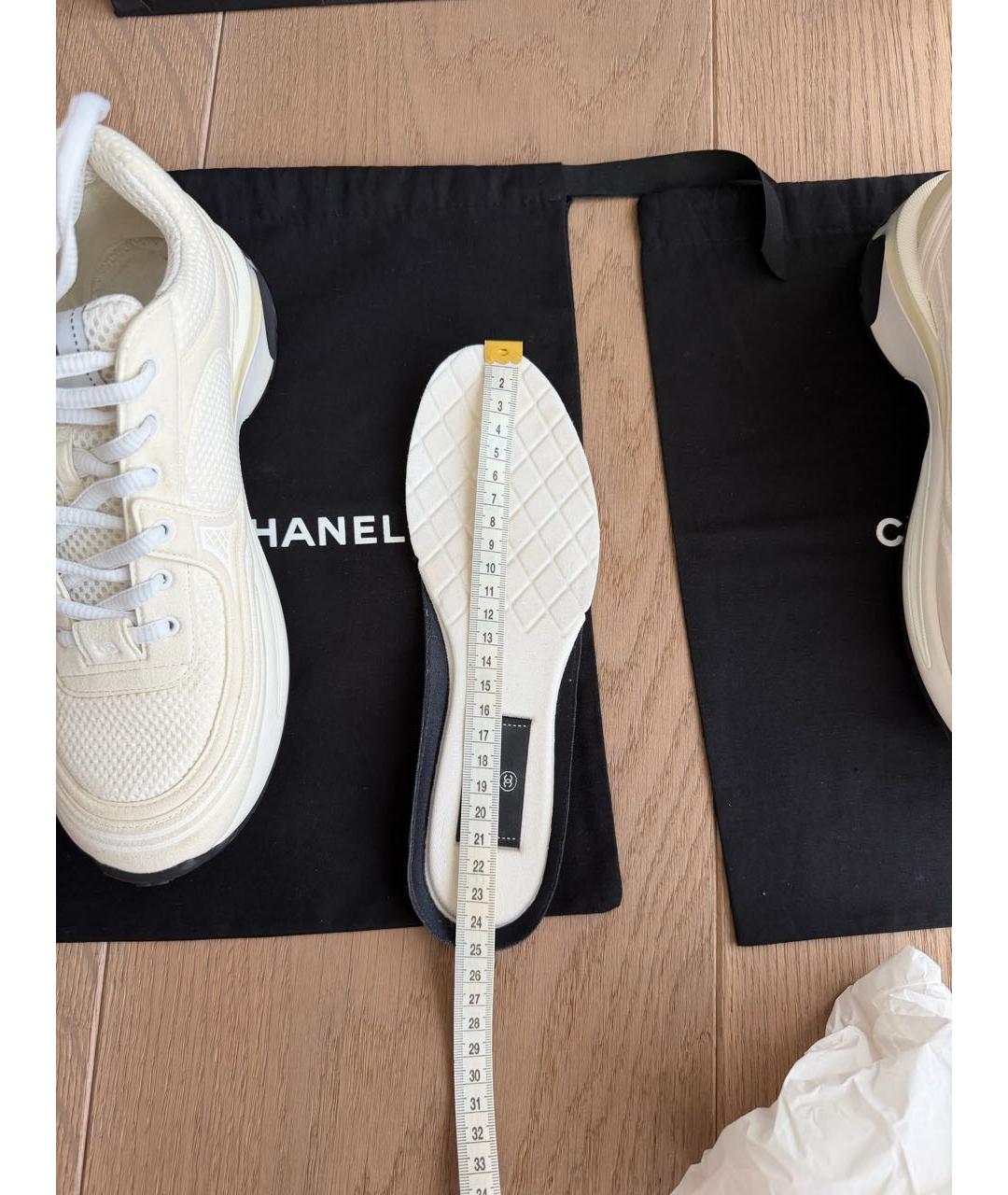 CHANEL Белые кроссовки, фото 8