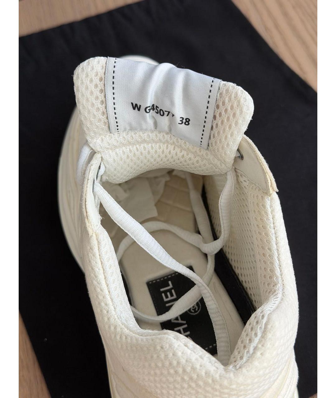 CHANEL Белые кроссовки, фото 7