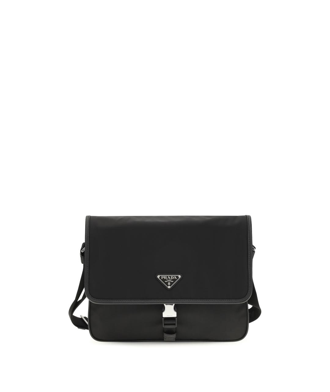 PRADA Черная синтетическая сумка на плечо, фото 1
