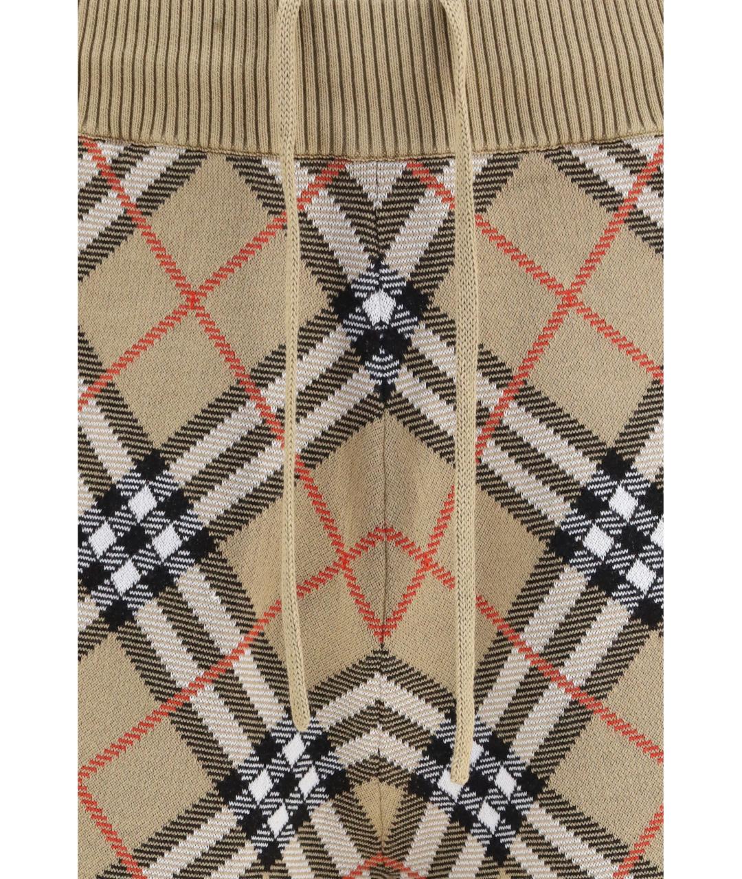 BURBERRY Бежевые хлопковые шорты, фото 3