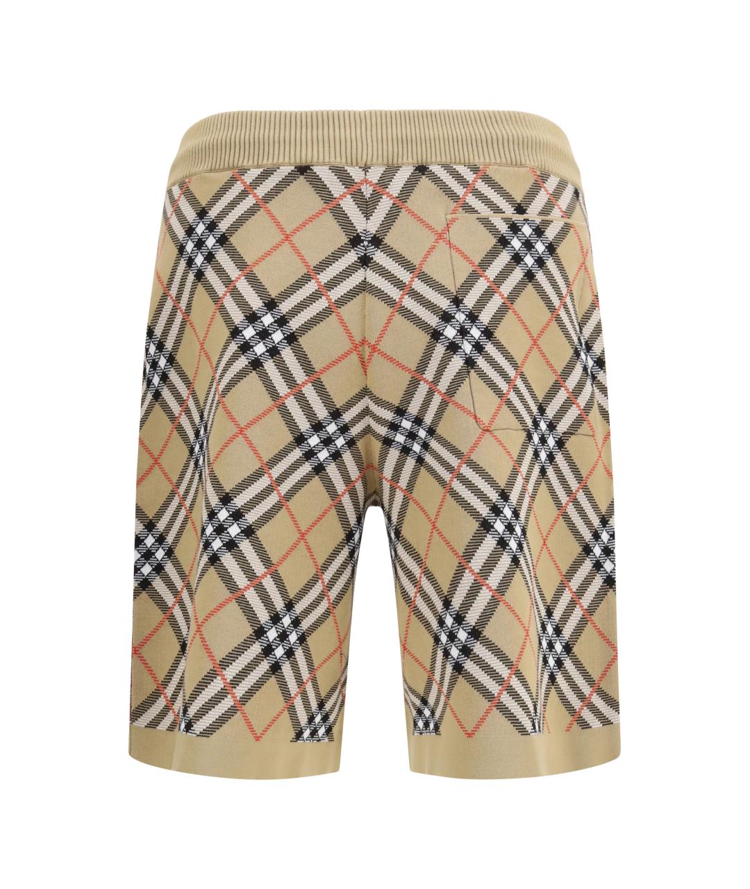 BURBERRY Бежевые хлопковые шорты, фото 2
