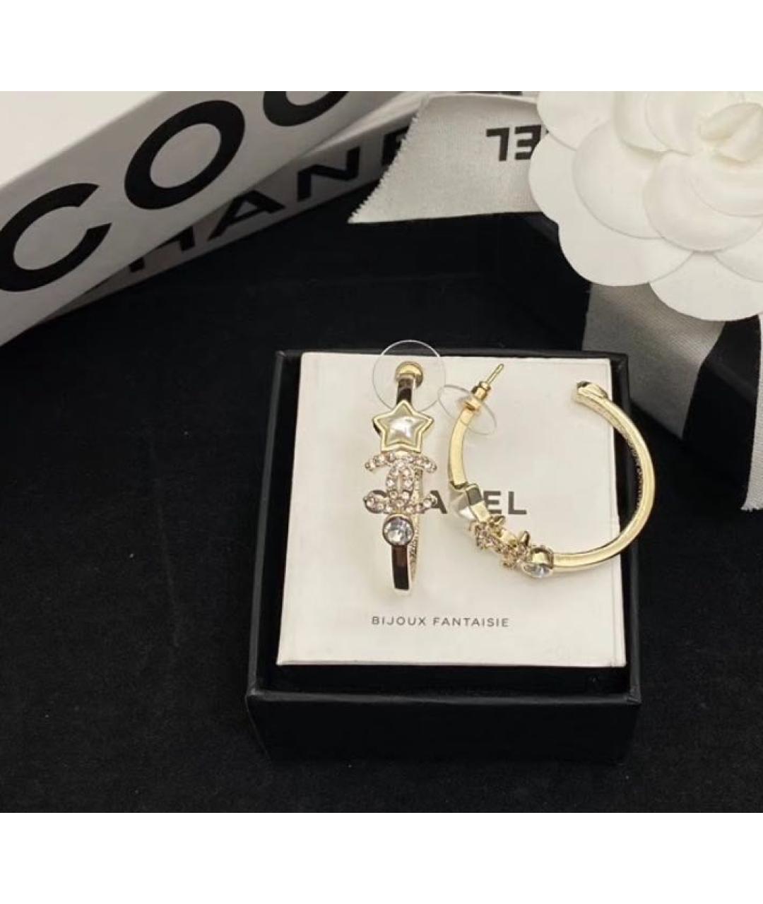 CHANEL Золотые серьги, фото 4