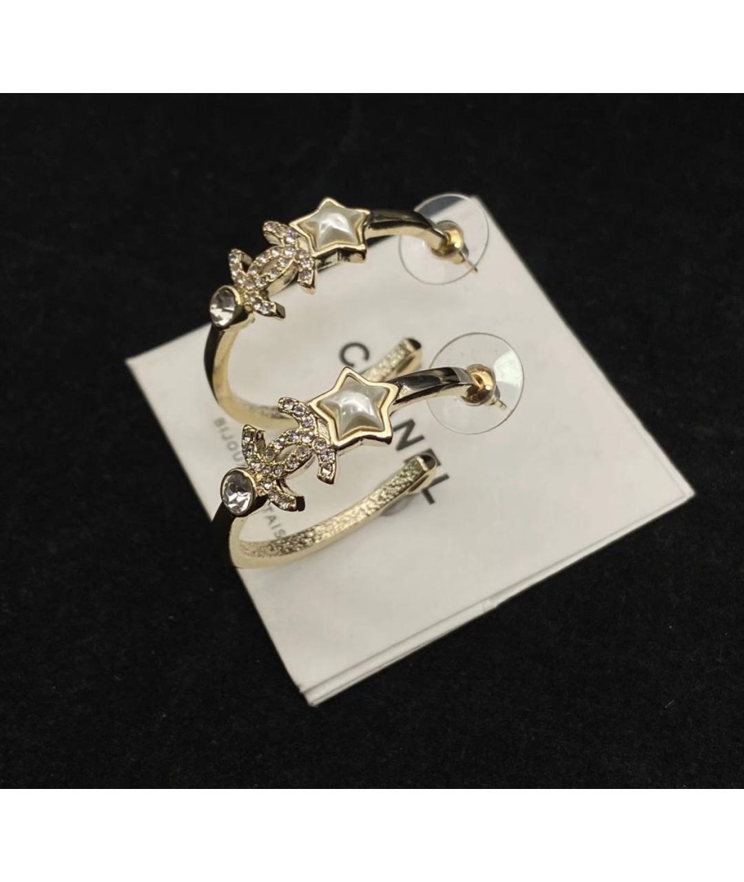 CHANEL Золотые серьги, фото 3