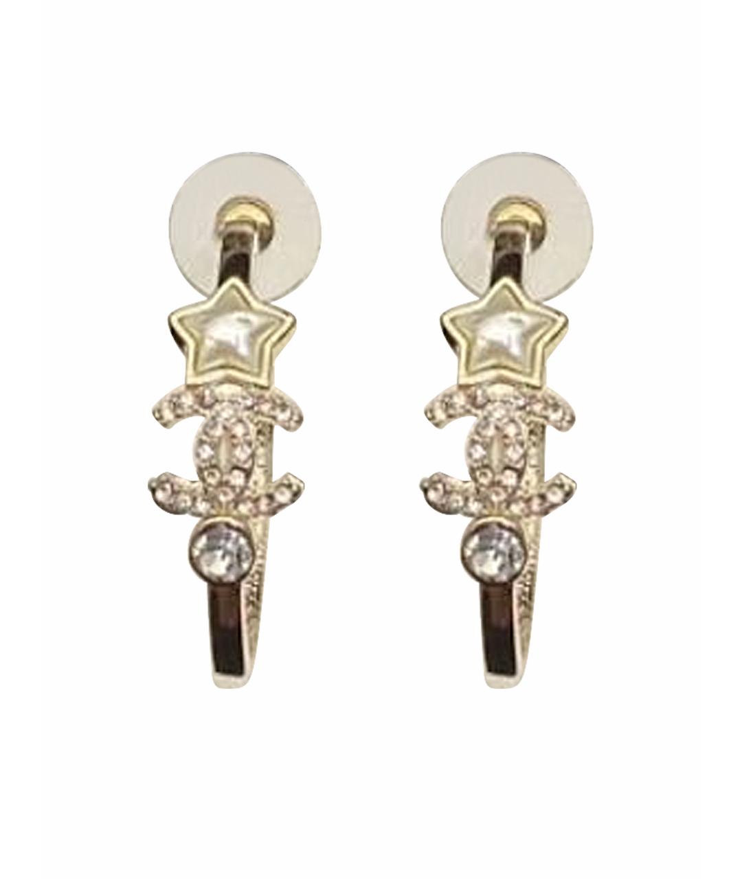 CHANEL Золотые серьги, фото 1