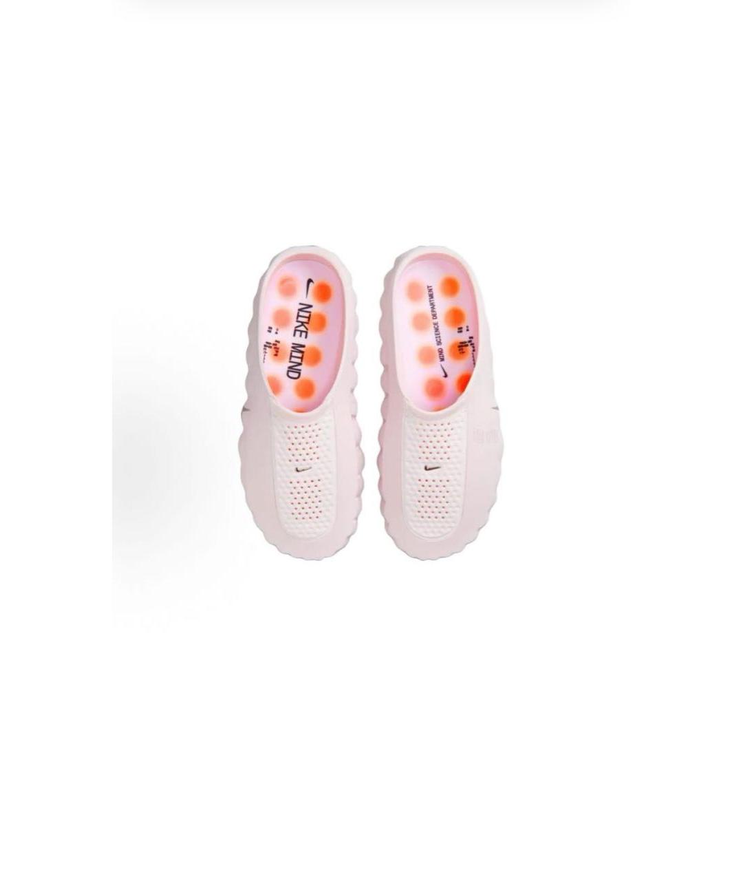 NIKE Розовые резиновые шлепанцы, фото 2