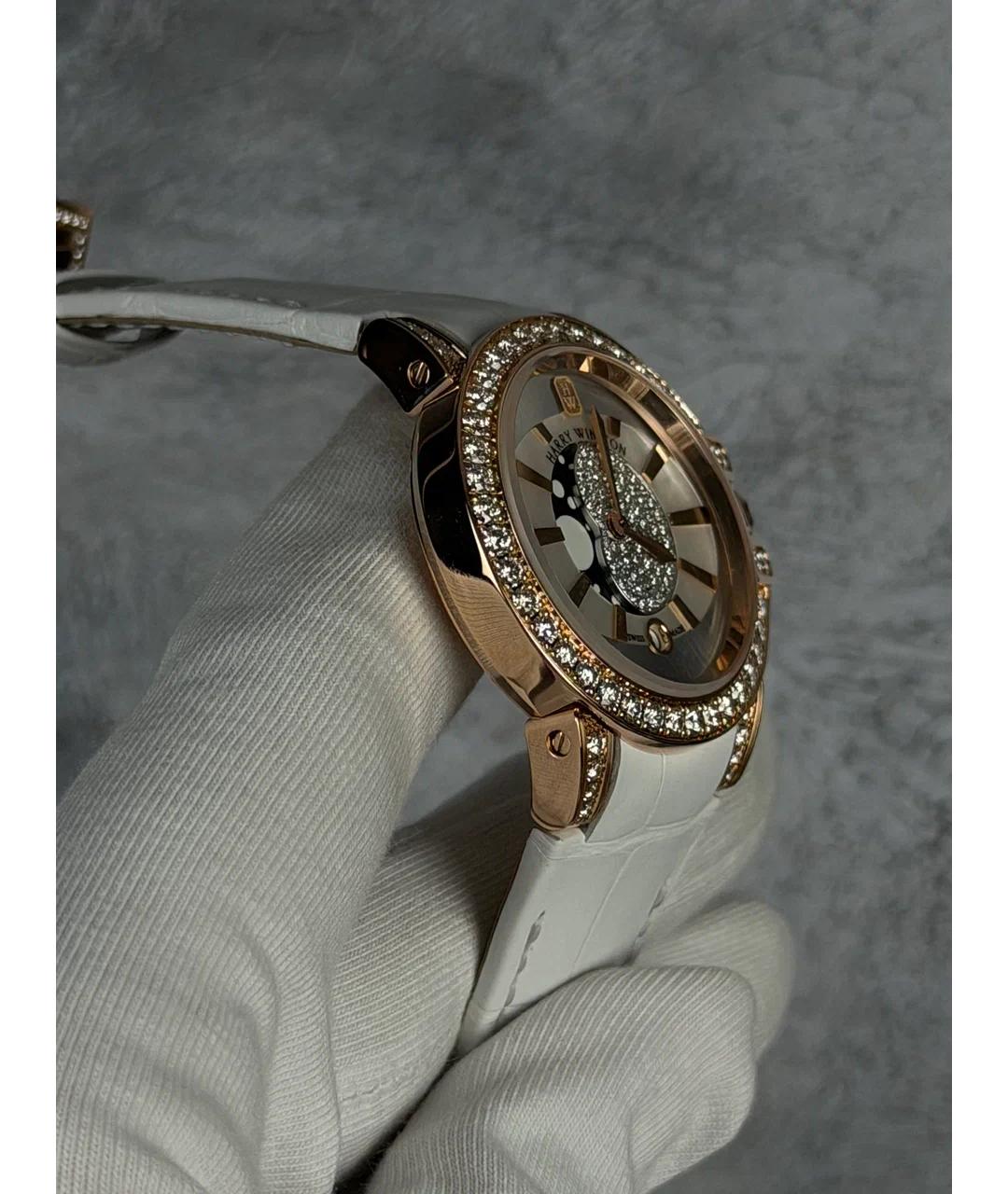 Harry Winston Белые часы из розового золота, фото 4