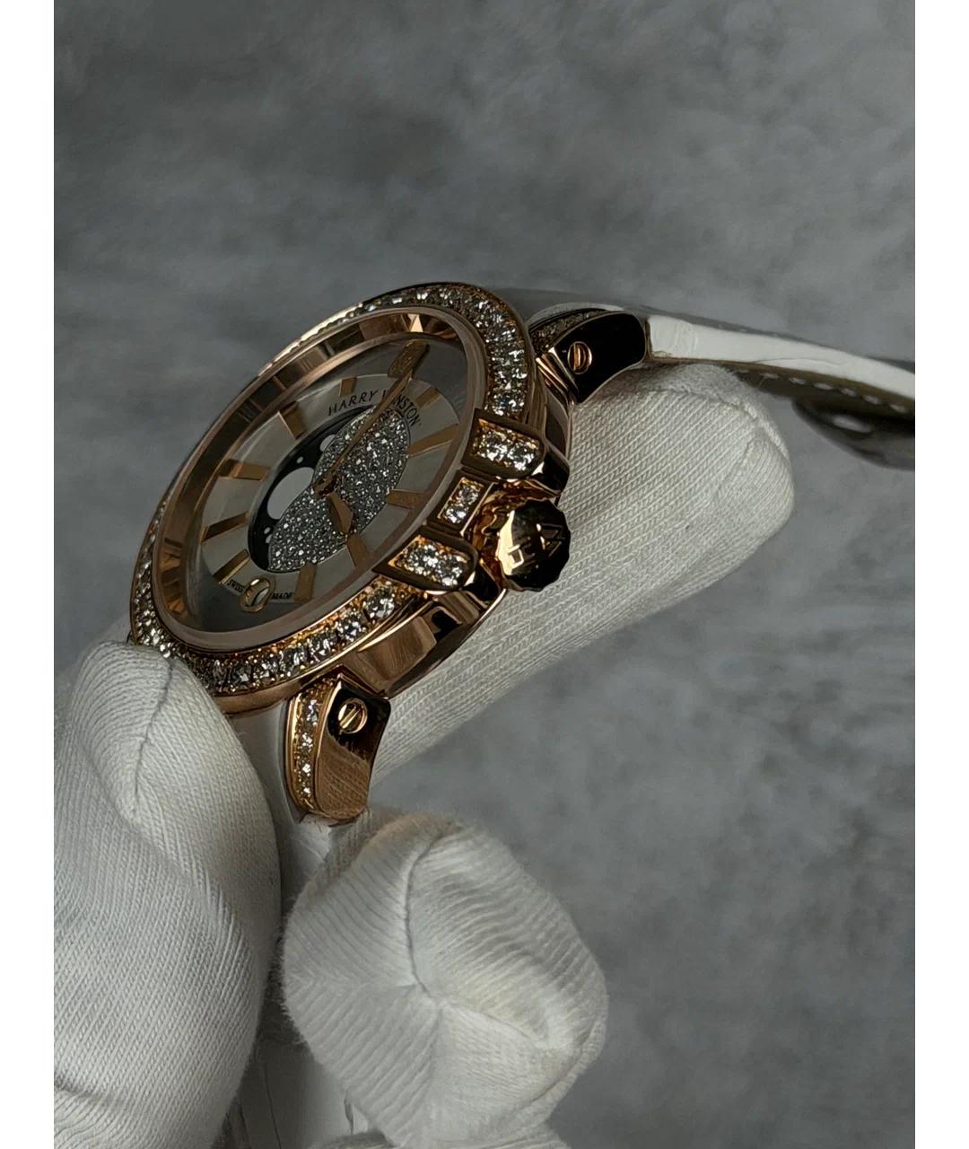 Harry Winston Белые часы из розового золота, фото 3
