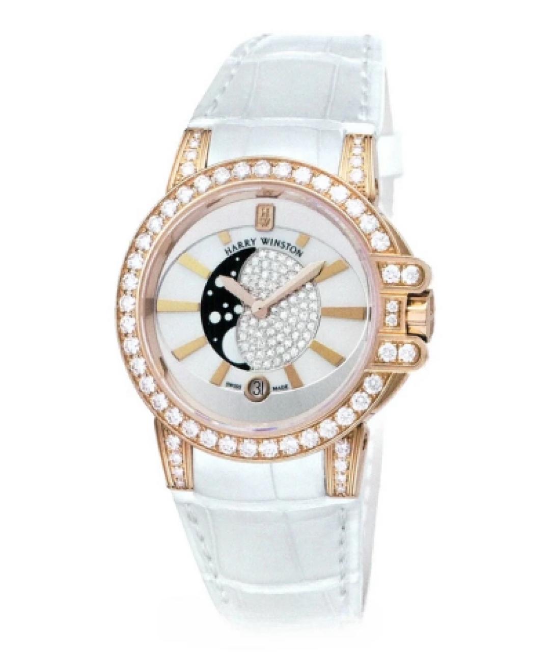 Harry Winston Белые часы из розового золота, фото 1