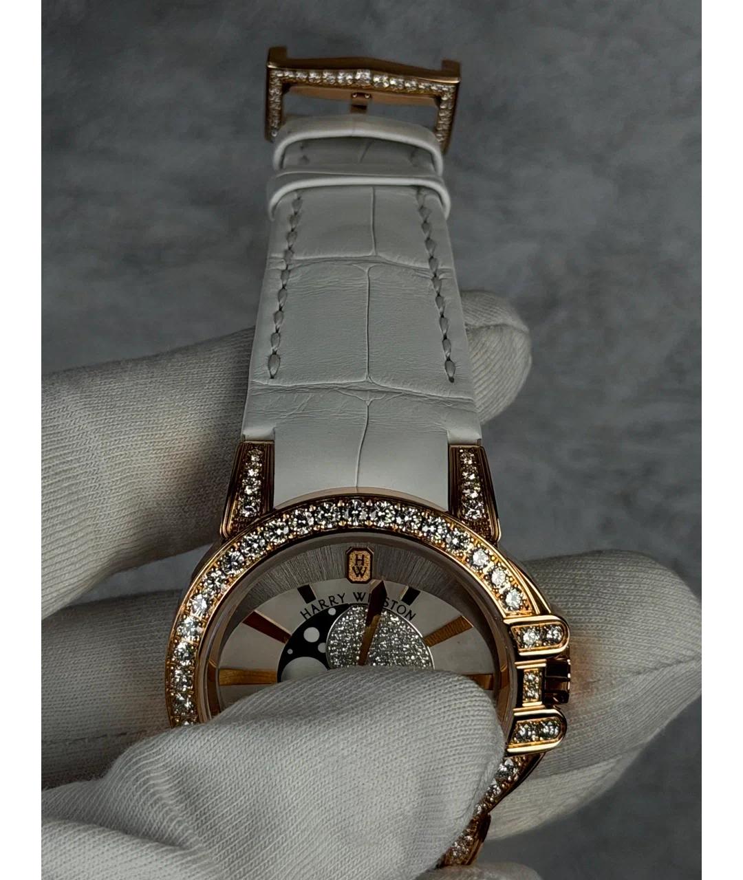 Harry Winston Белые часы из розового золота, фото 5