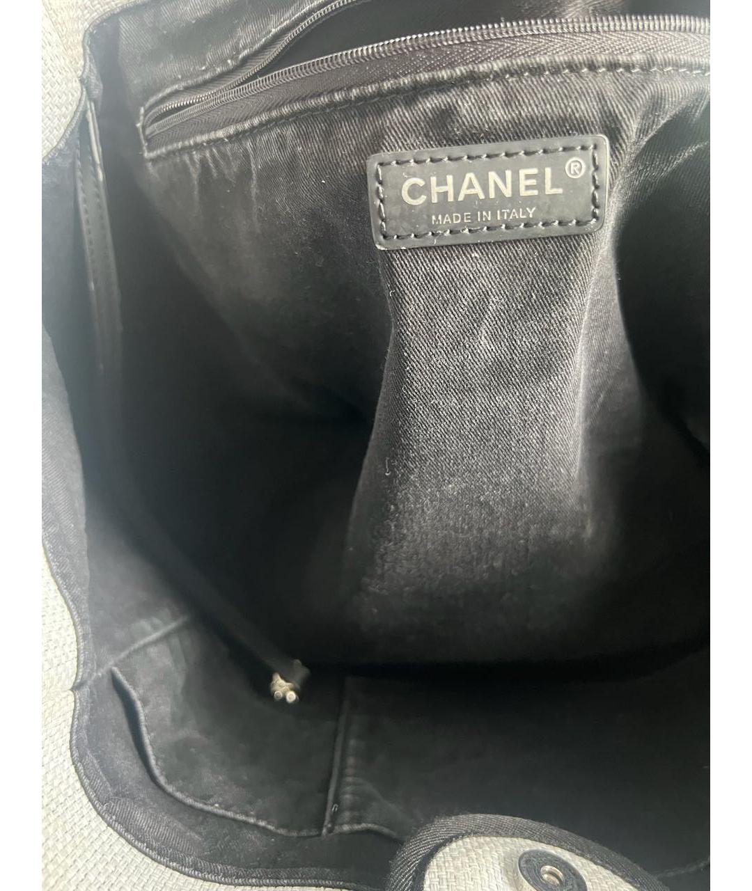 CHANEL Серая сумка с короткими ручками, фото 6