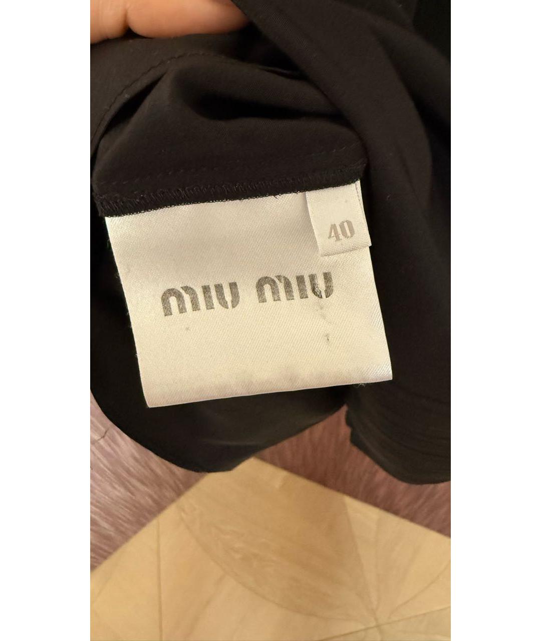 MIU MIU Черная блузы, фото 4