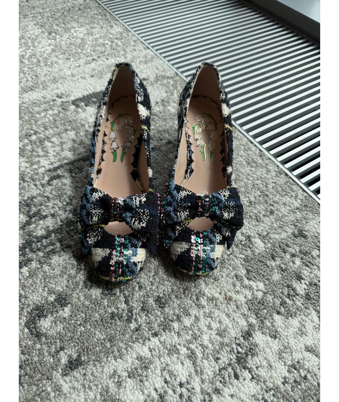 VALENTINO Мульти текстильные туфли, фото 2