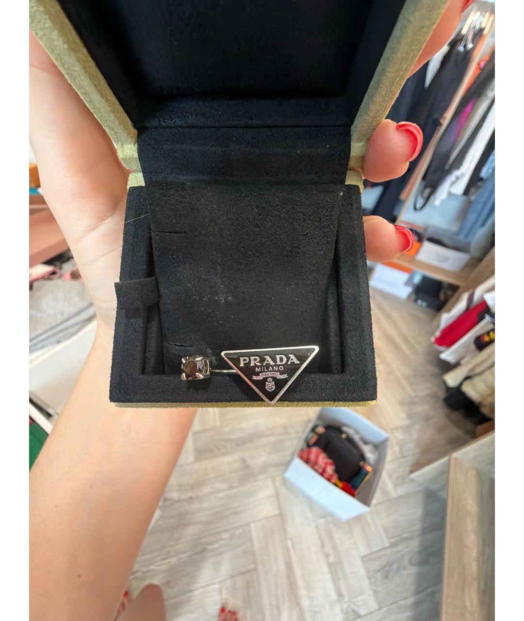 PRADA Серебряное серебряное кольцо, фото 6
