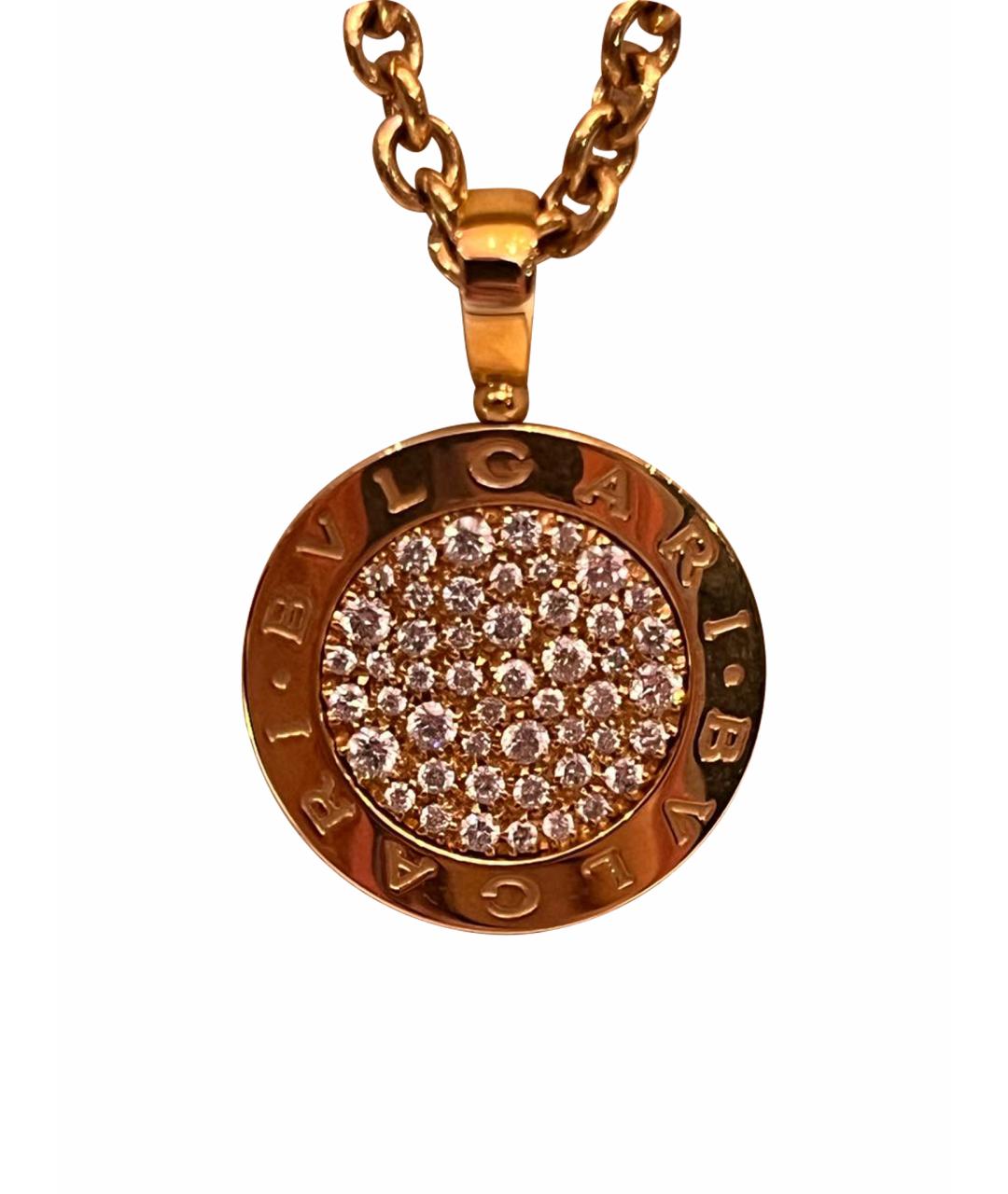 BVLGARI Золотая подвеска из розового золота, фото 1