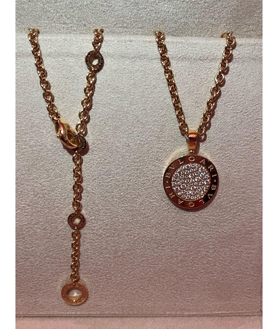 BVLGARI Золотая подвеска из розового золота, фото 2