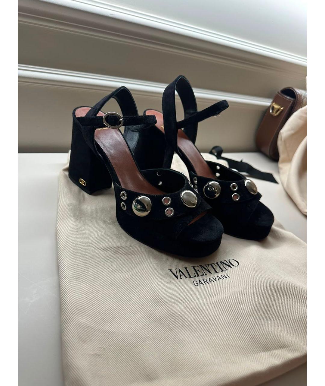 VALENTINO Черные босоножки, фото 3