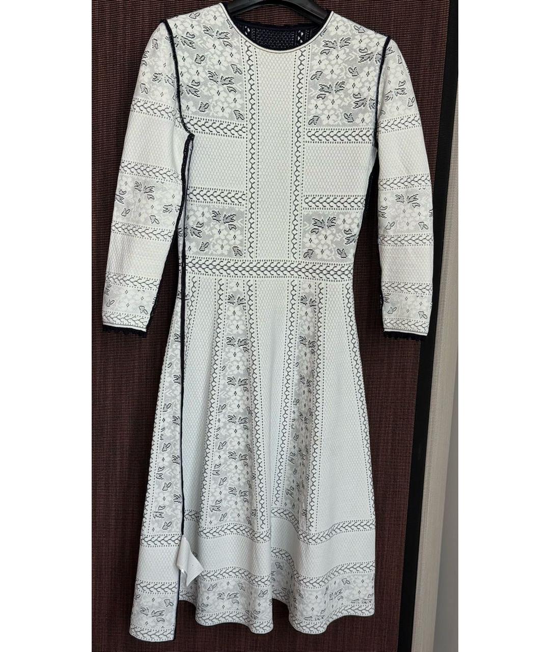 ALEXANDER MCQUEEN Темно-синее вискозное коктейльное платье, фото 3