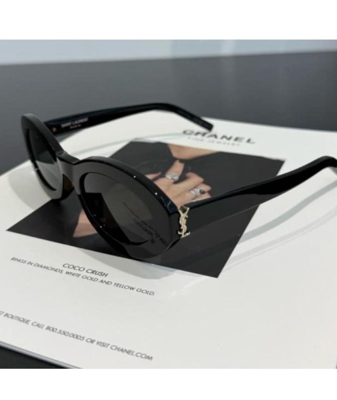 SAINT LAURENT Черные солнцезащитные очки, фото 8
