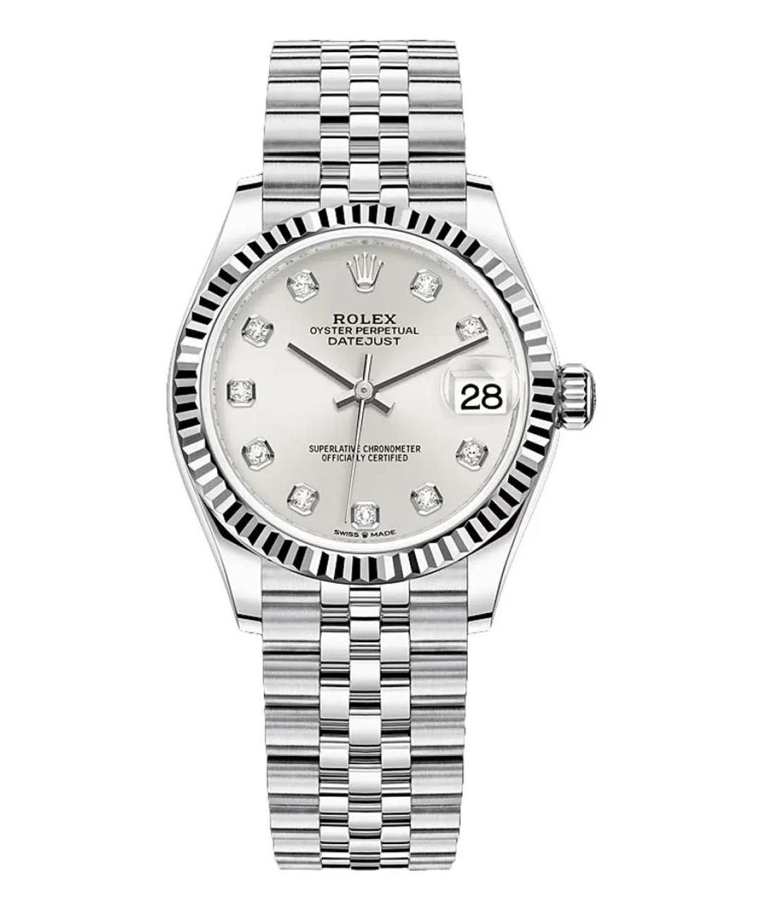 ROLEX Серебряные часы, фото 1
