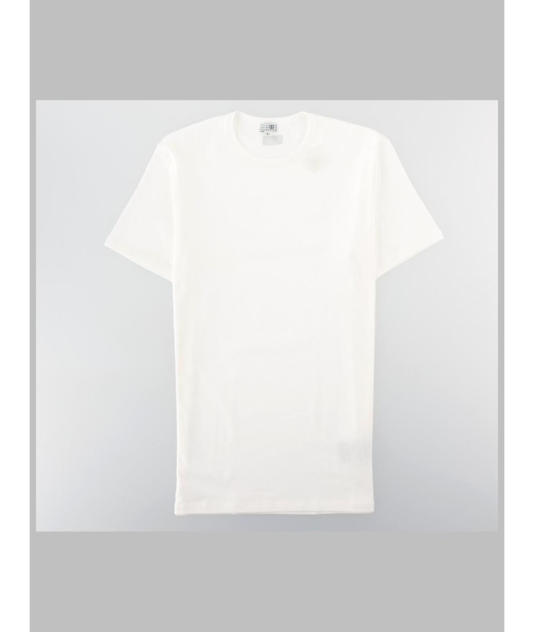 MM6 MAISON MARGIELA Белая хлопковая футболка, фото 2