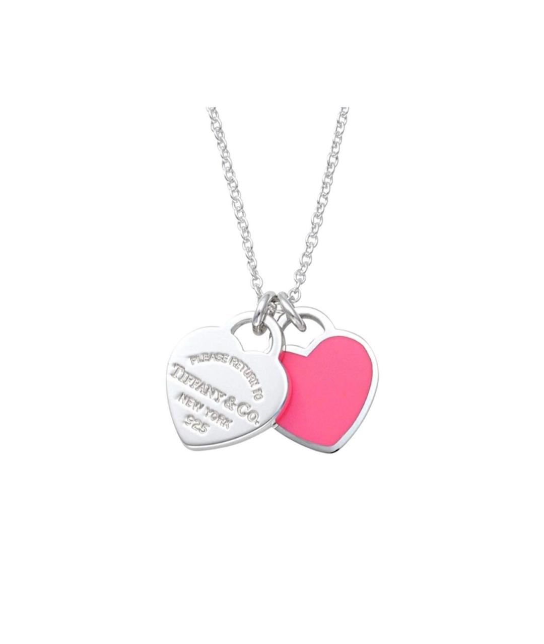 TIFFANY&CO Розовое серебряное колье, фото 1