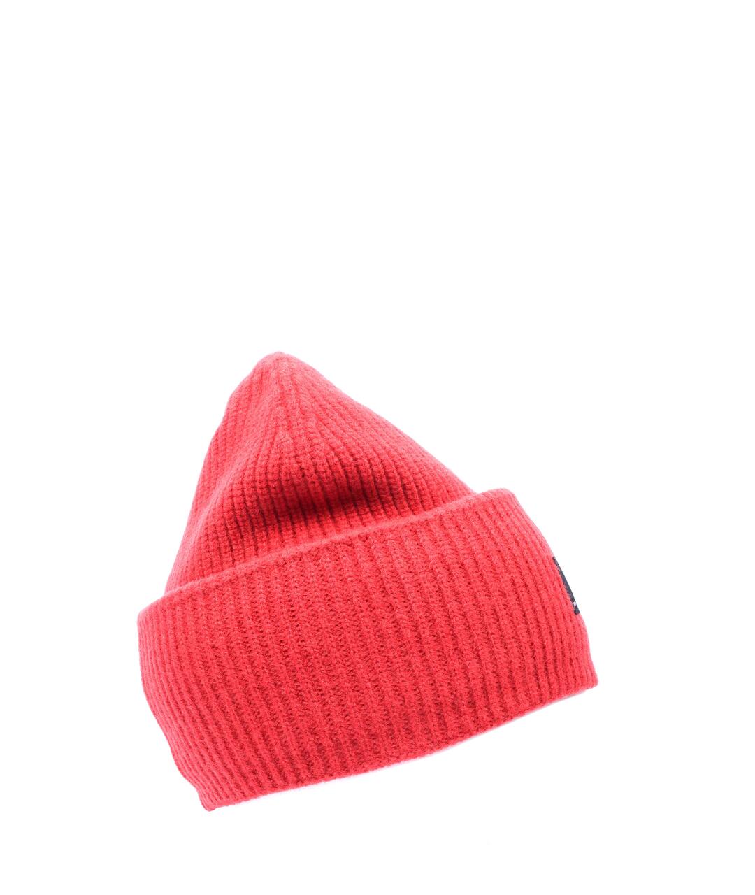 DIESEL Красная шерстяная шапка, фото 1