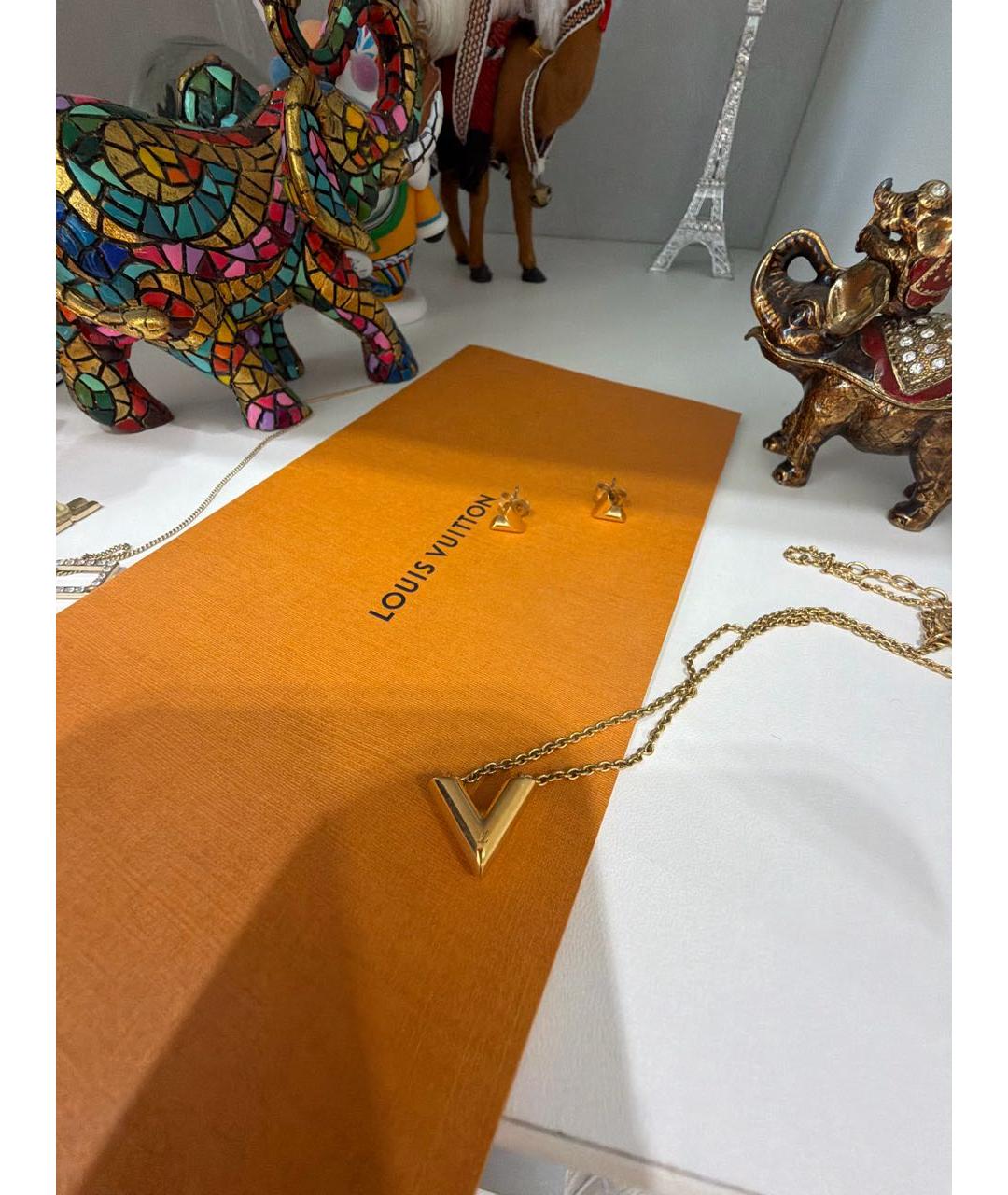 LOUIS VUITTON Золотой латунный комплект, фото 4