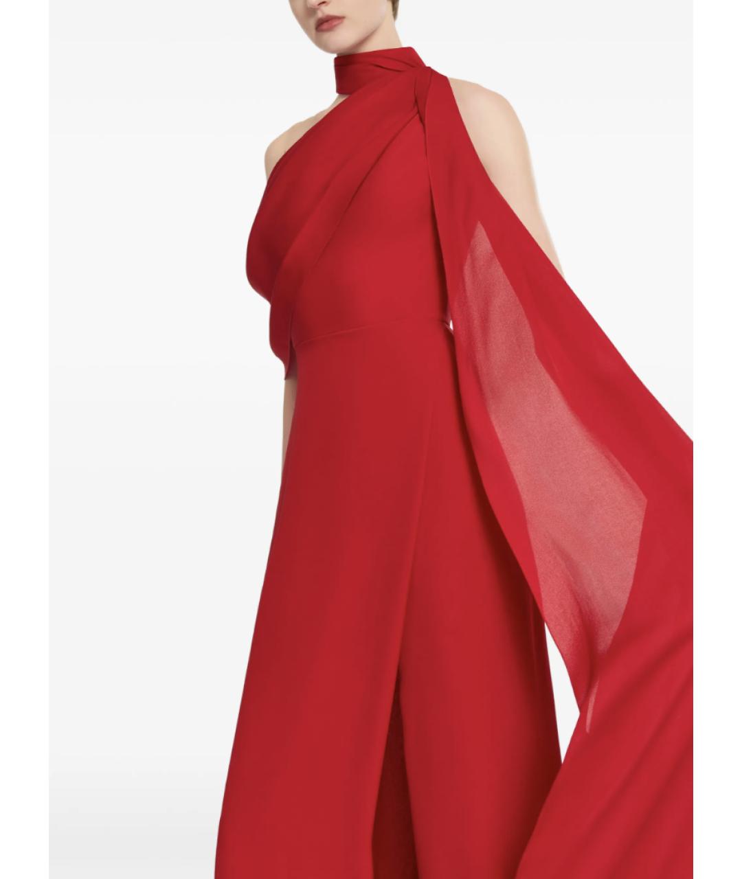 ELIE SAAB Красное шелковое вечернее платье, фото 4