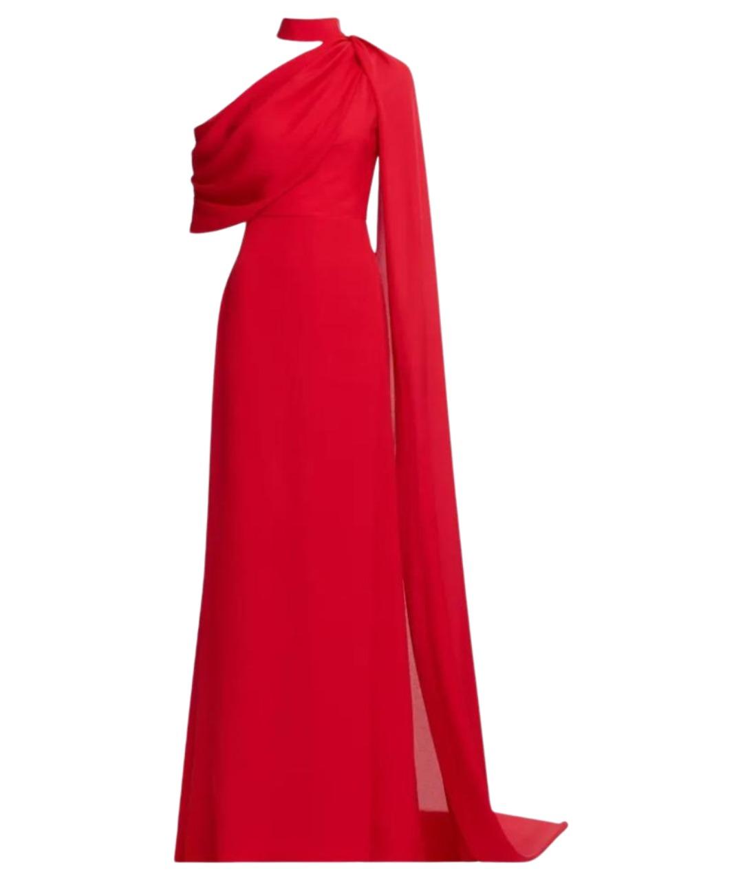 ELIE SAAB Красное шелковое вечернее платье, фото 1