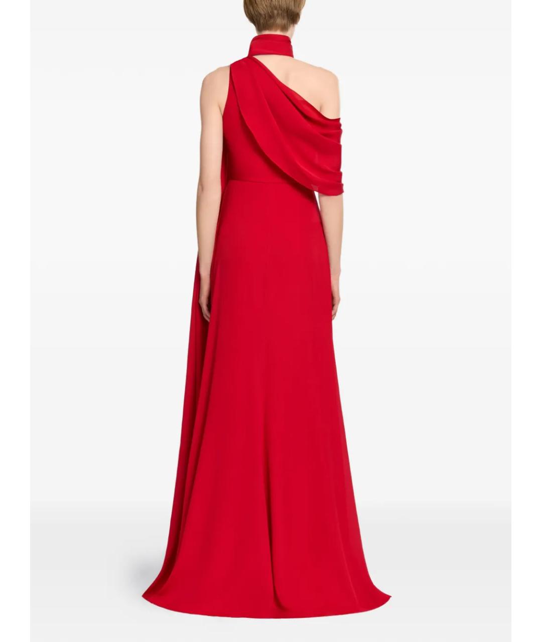 ELIE SAAB Красное шелковое вечернее платье, фото 3