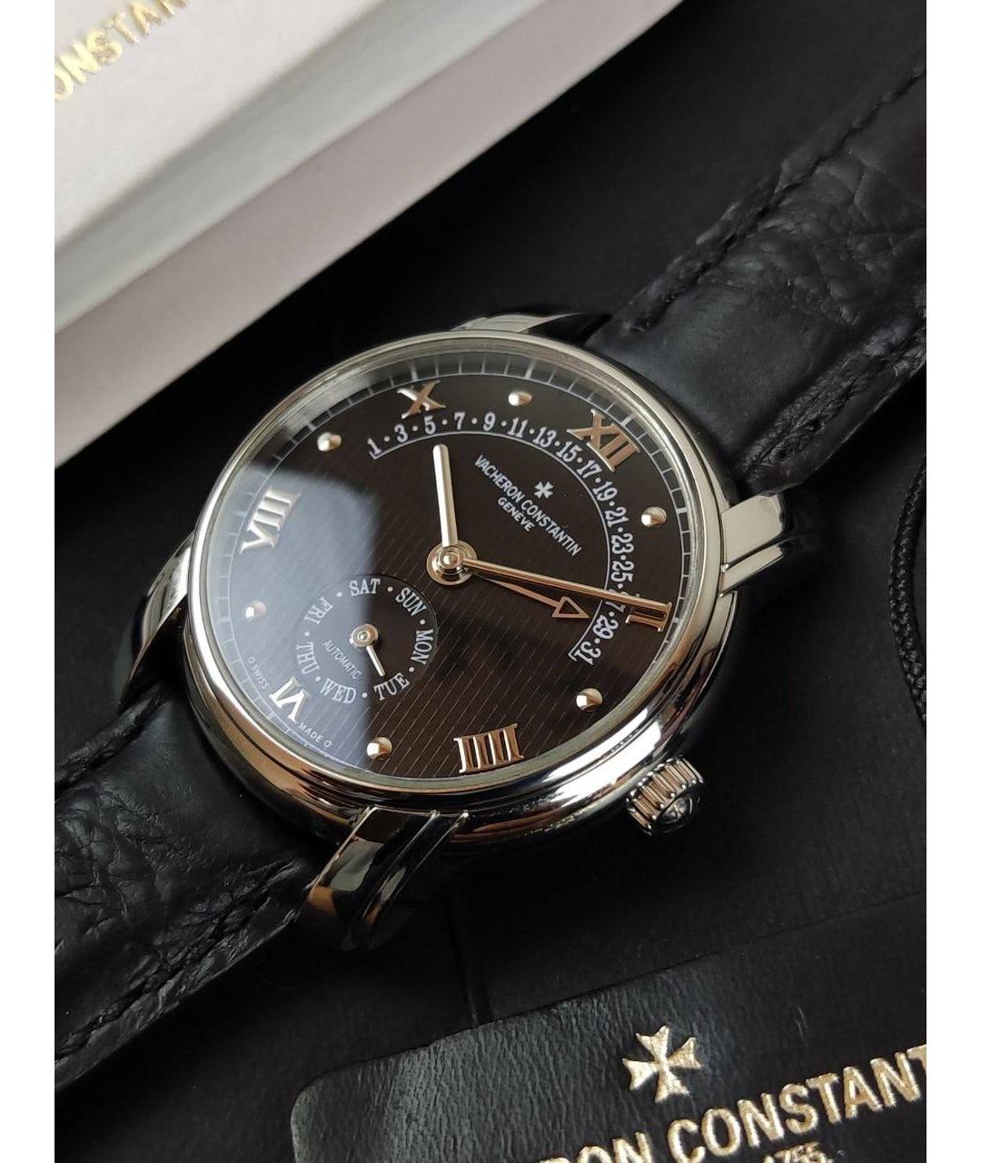 VACHERON CONSTANTIN Черные платиновые часы, фото 3