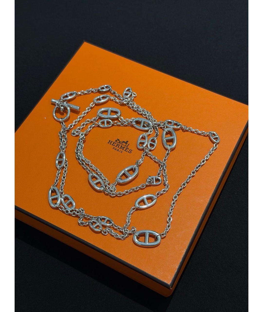 HERMES Серебряная серебряная цепочка, фото 6